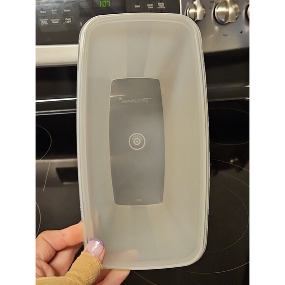 Vintage Tupperware Large Sheer Cereal Keeper Container 20 cup # 1588-2 No Lid - Picture 6 of 7